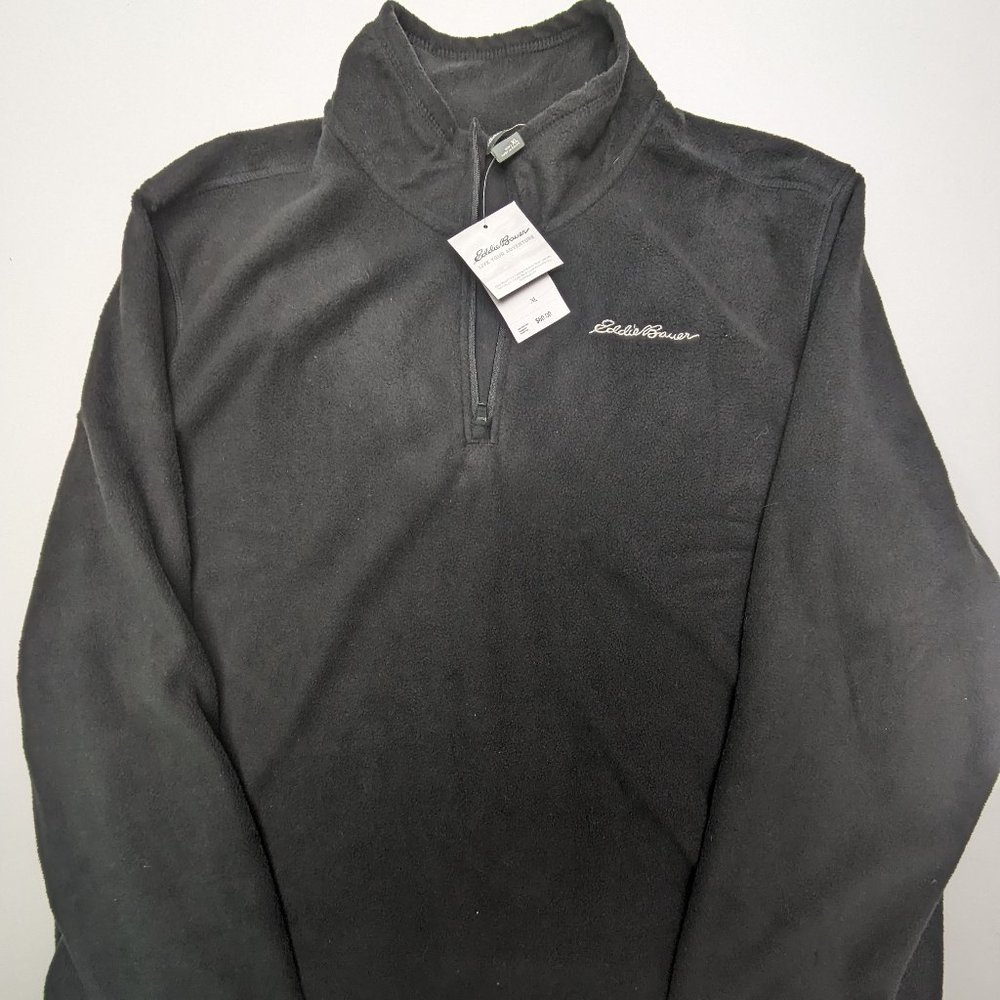 NEW WITH TAGS EDDIE BAUER ZIP PULLOVER SWEATER MENS SIZE XL